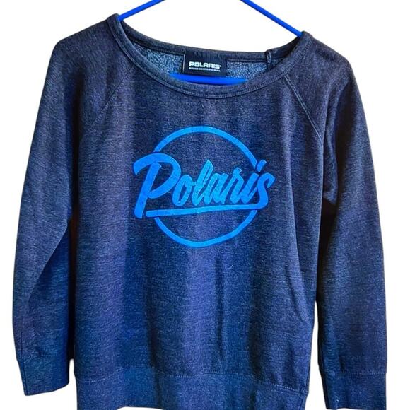 POLARI S women’s size small sweatshirt, blue NWOT - Picture 1 of 5
